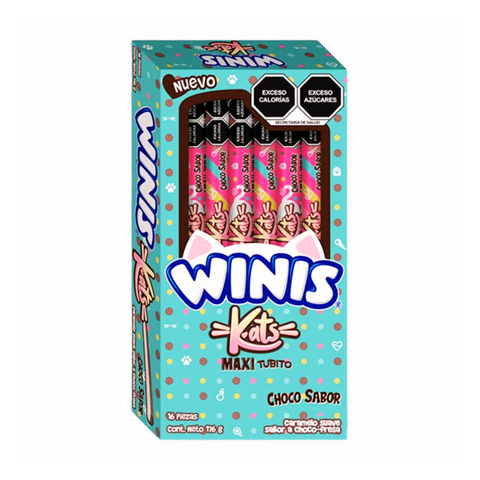 Winis Kats Maxi Tubito 16pzs