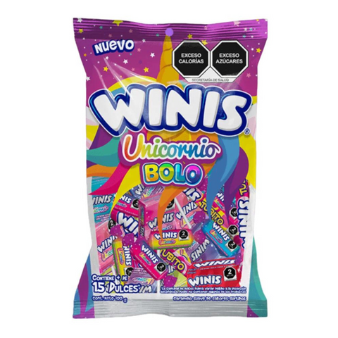 Winis Unicornio Doble Torcido 100pzs