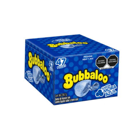 Adams chicle 47´s Bubbaloo Mora Azul 47 pzs - Santo dulce