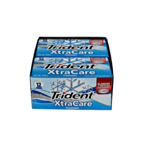 Adams chicle Trident Xtra Care FRESHMINT 12pzs - Santo dulce