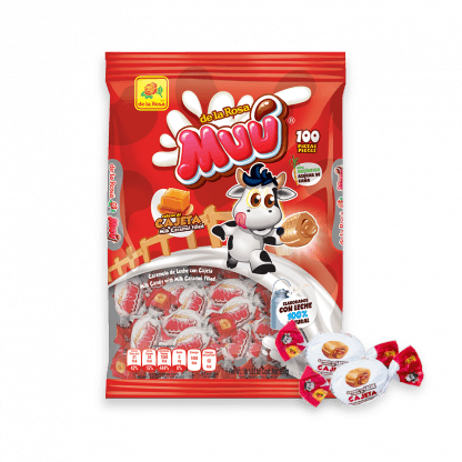 De la rosa caramelo Cajeta Muu 24/100pzs - Santo dulce