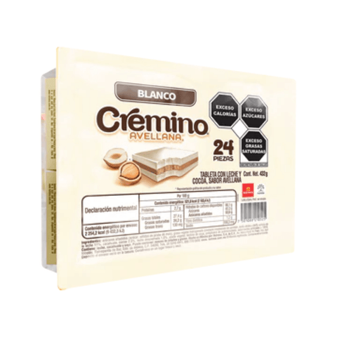 Nutresa chocolate Cremino Blister Blanco 24pzs - Santo dulce