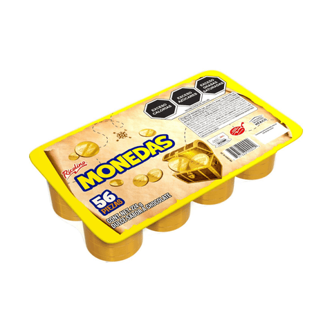 Ricolino Monedas de Chocolate Blister 56pzs - Santo dulce