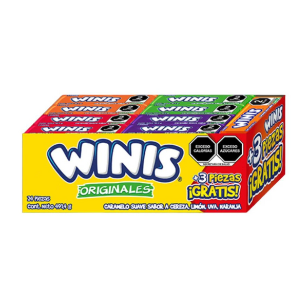 Winis Tubo Original Frutal 24pzs – Santo Dulce
