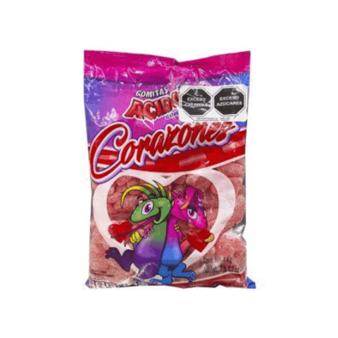 Gomita acidul Corazón Rojo grande 1kg - Santo dulce